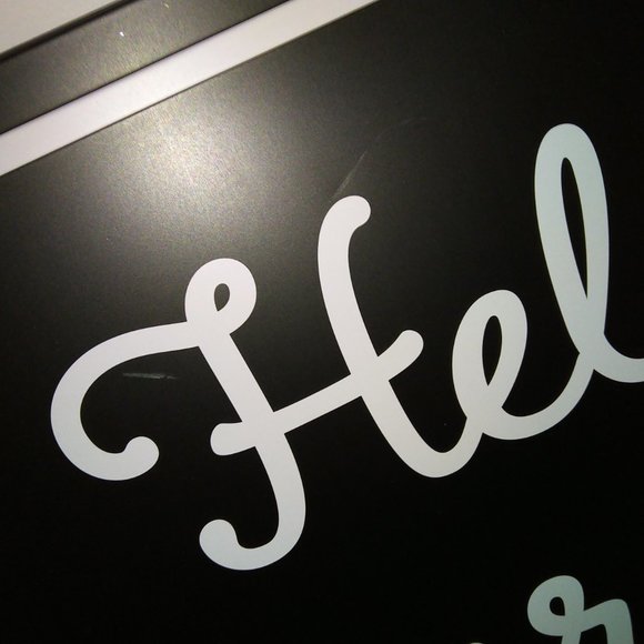 Metal HELP Yourself sign buffets parties chalkboard style - Picture 2 of 7